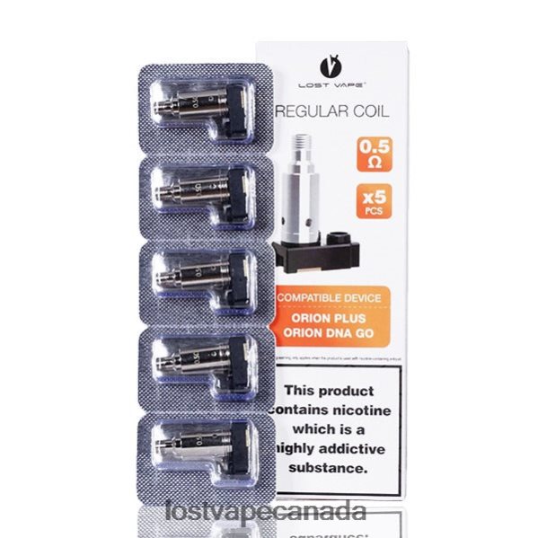 Lost Vape Orion Plus DNA Replacement Coils (5-Pack) 220P8B326 - Lost Vape Wholesale 0.5ohm