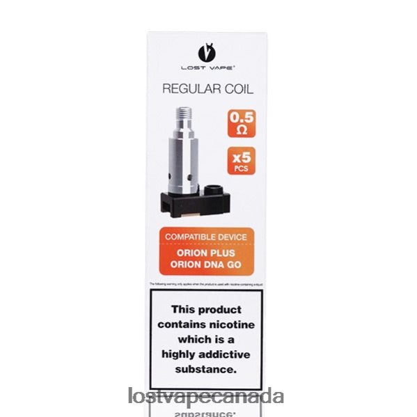 Lost Vape Orion Plus DNA Replacement Coils (5-Pack) 220P8B36 - Lost Vape Wholesale 0.25ohm
