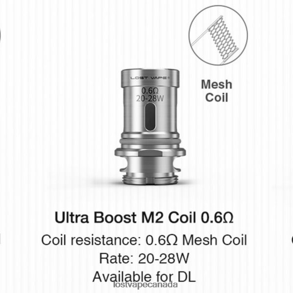 Lost Vape Ultra Boost Coils (5-Pack) 220P8B347 - Lost Vape Review M2 V2 0.6ohm