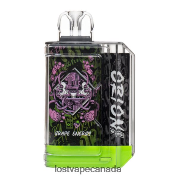 Lost Vape Orion Bar Disposable | 7500 Puff | 18mL | 50mg 220P8B60 - Lost Vape Disposable Grape Energy