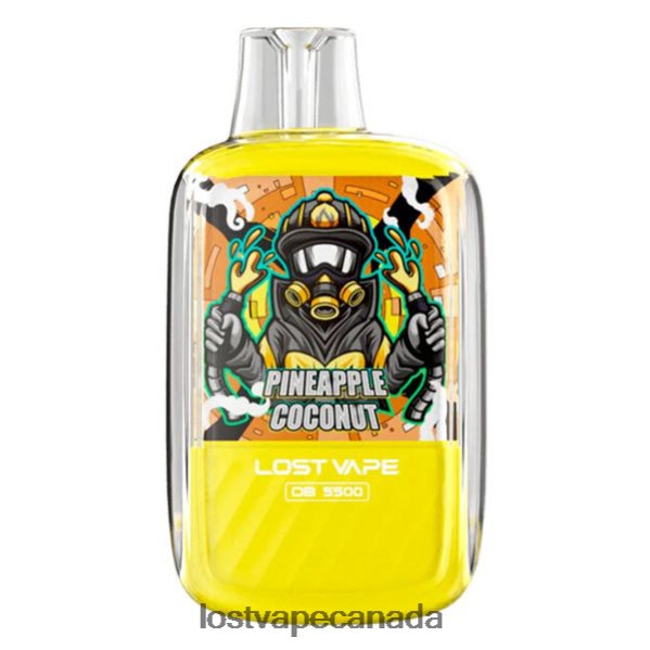 Lost Vape Orion OB5500 5500 Puffs 14mL 50mg Disposable 220P8B104 - Lost Vape Price Canada Pineapple Coconut