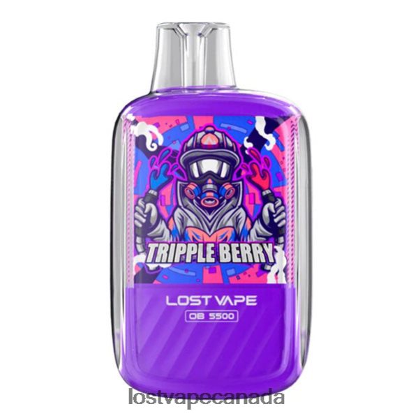 Lost Vape Orion OB5500 5500 Puffs 14mL 50mg Disposable 220P8B108 - Lost Vape Canada Triple Berry