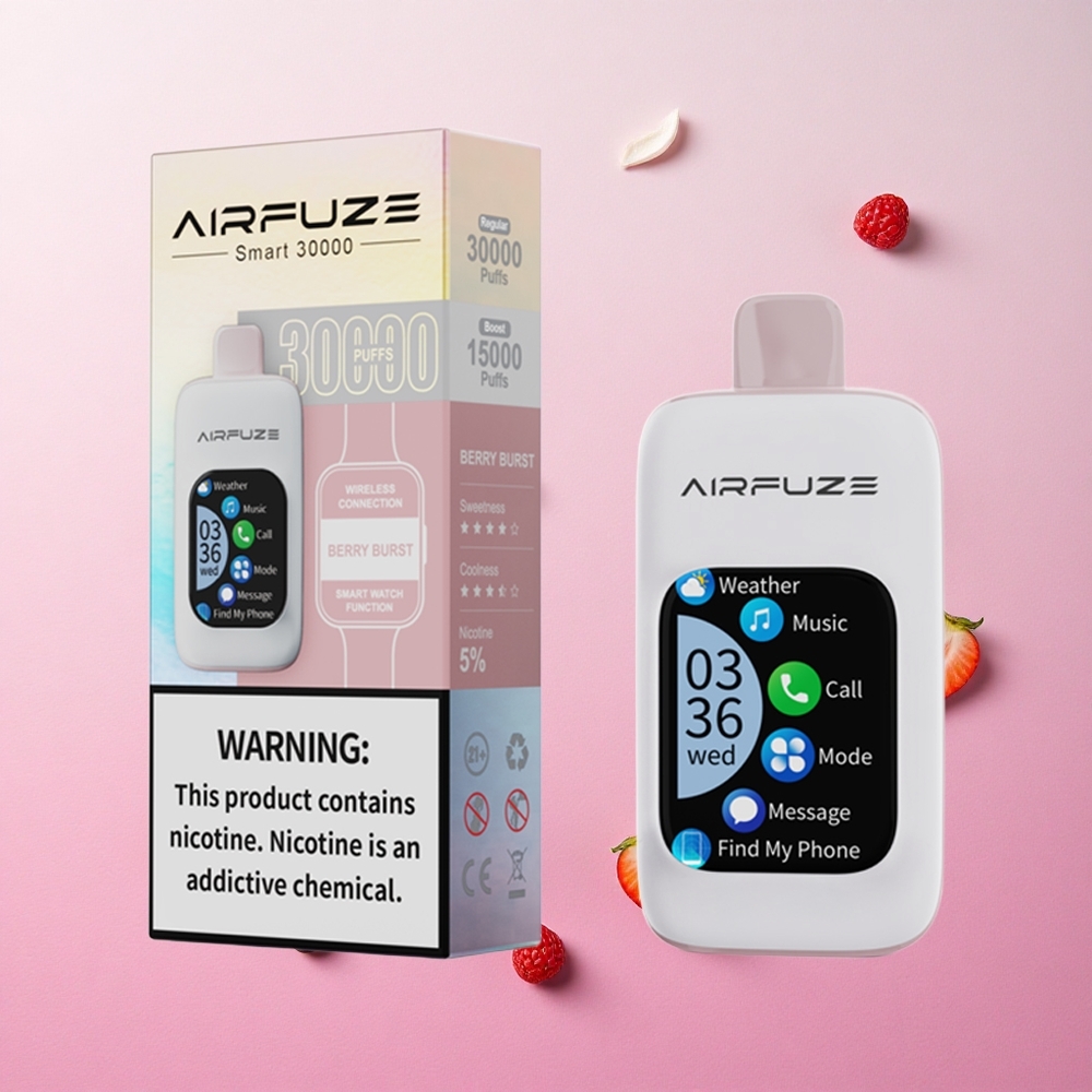Berry Burst AirFuze Smart 30000 Puffs Disposable Vape with 5% Nicotine & 900mAh Battery Canada wholesale