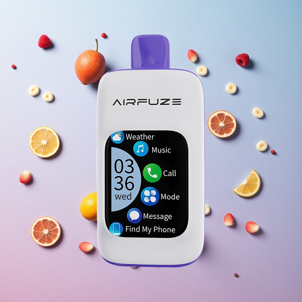 Blue Razz Ice AirFuze Smart 30000 Puffs Disposable Vape with 5% Nicotine & Type-C Charging Canada wholesale