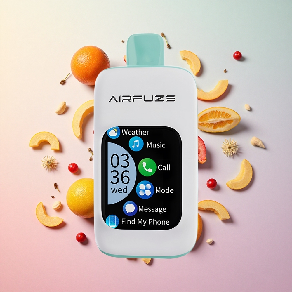 Rainbow Fruit Burst AirFuze Smart 30000 Puffs Disposable Vape with 900mAh Battery and Type-C Charging Canada wholesale