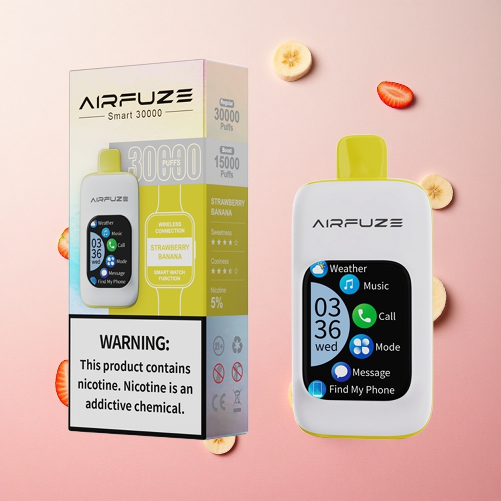 Strawberry Banana AirFuze Smart Disposable Pod Up to 30000 Puffs with 5% Nicotine Canada wholesale