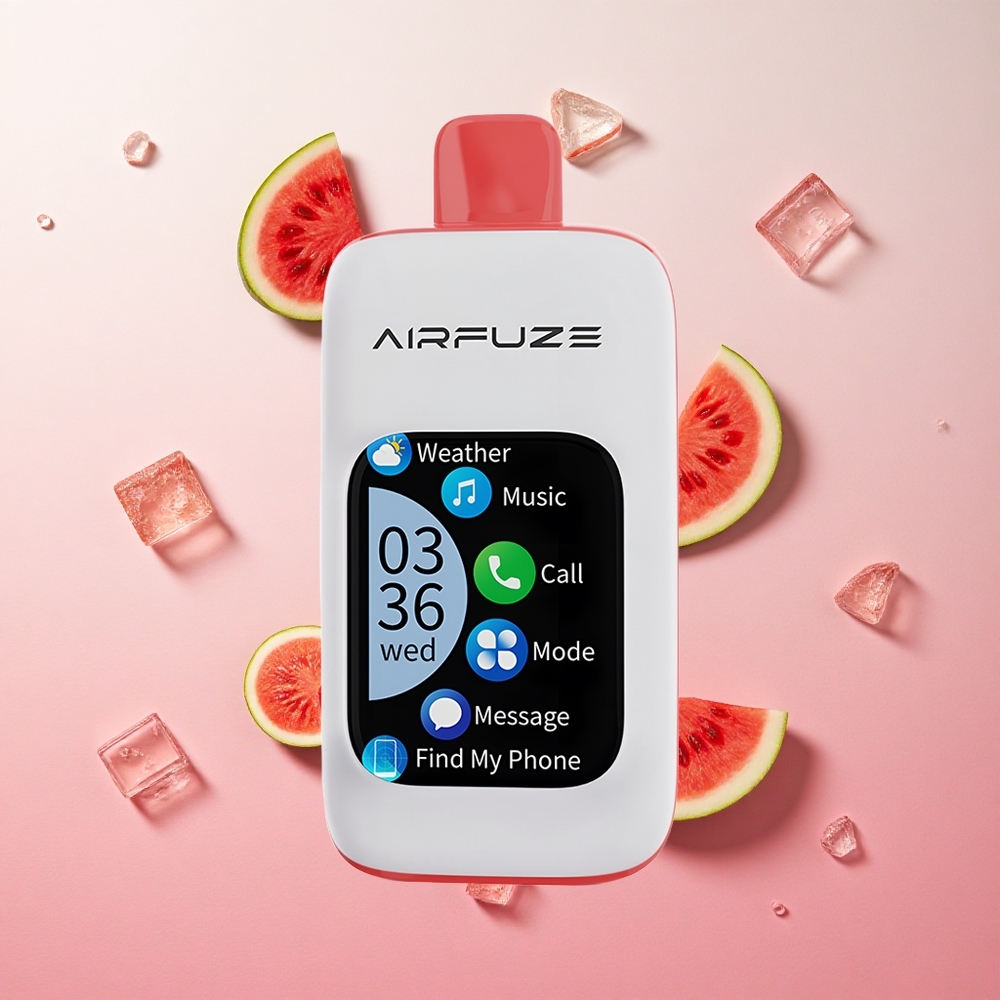 Watermelon Ice AirFuze Smart 30000 Puffs Disposable Vape with 5% Nicotine & Type-C Charging Canada wholesale