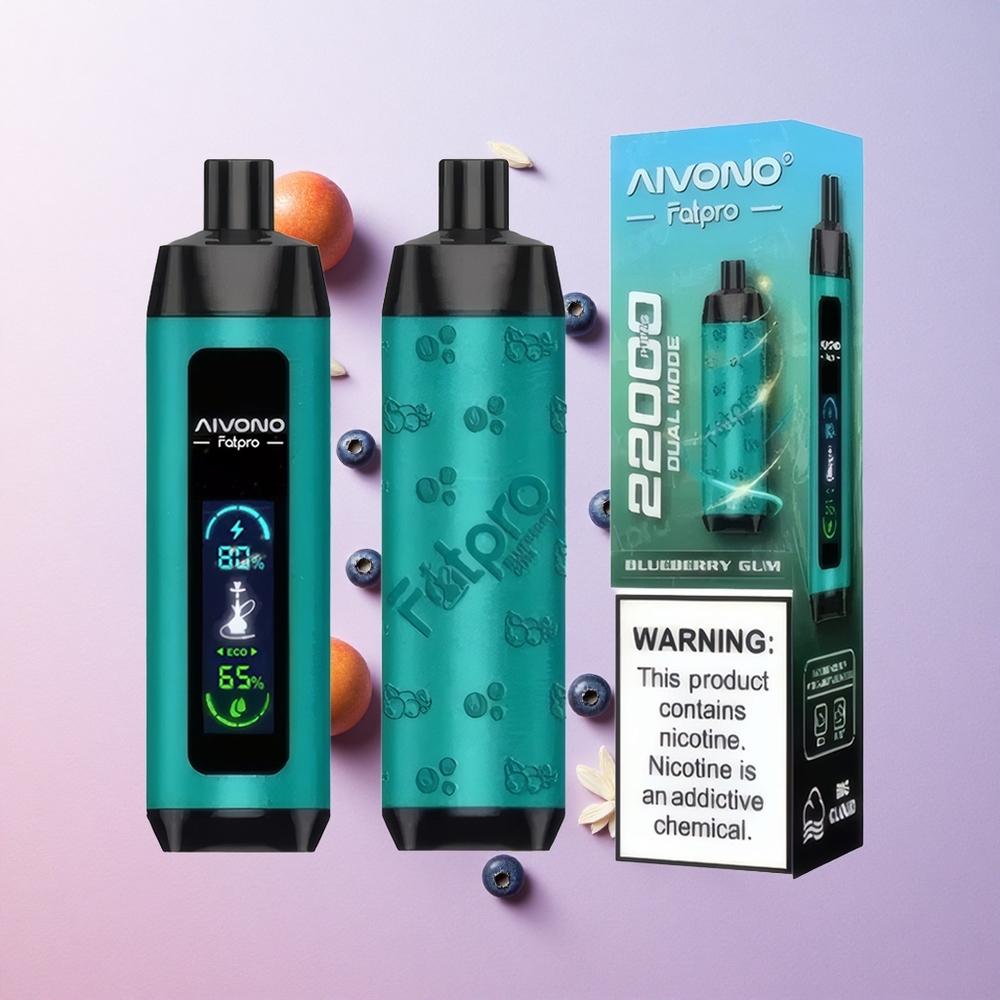 Blueberry Aivono Aim Fatpro 22000 Puffs 28ml E-liquid 600mah Rechargeable Canada wholesale