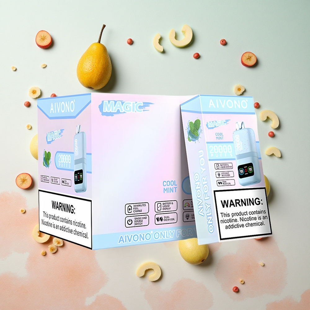 Cool Mint Aivono AIM MAGIC 20000 Puffs 26ml E-liquid Type-C Rechargeable Canada Wholesale