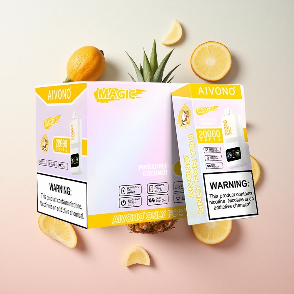Pineapple Coconut Aivono Aim Magic 20000 Puffs Type-C Rechargeable Canada Wholesale