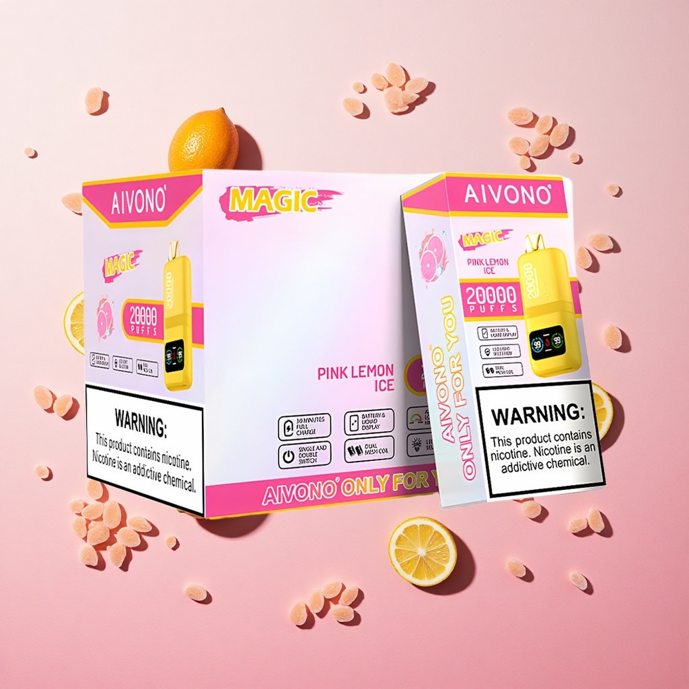 Pink Lemon Ice Aivono AIM MAGIC 20000 Puffs 26ml E-liquid Type-C Rechargeable Canada wholesale