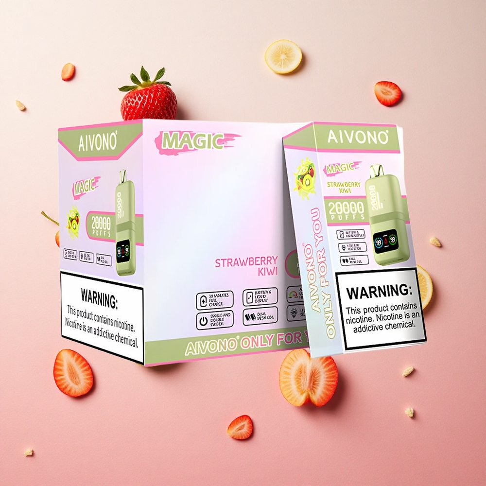 Strawberry Kiwi Aivono AIM MAGIC 20000 Puffs 26ml E-liquid Type-c Rechargeable Canada wholesale