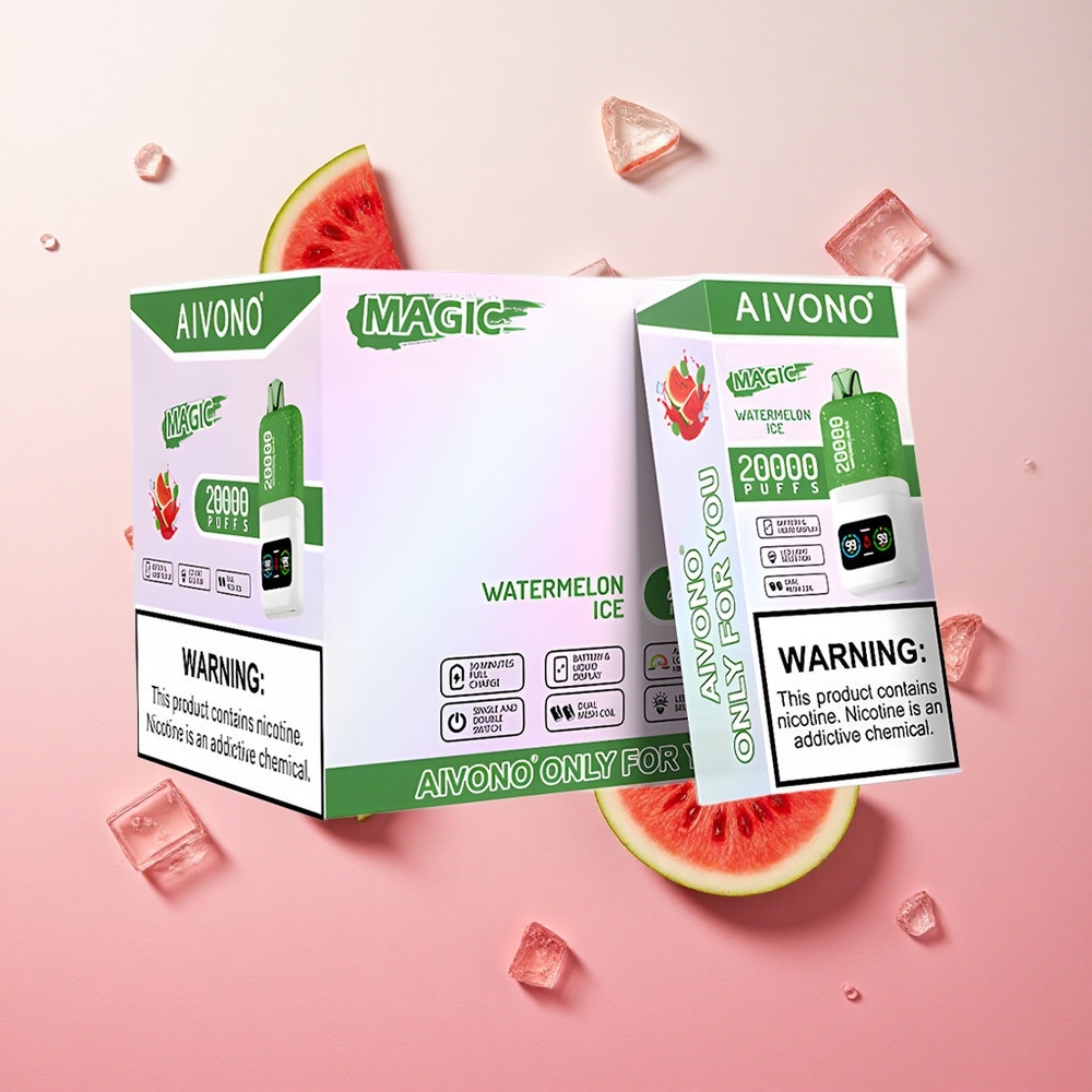 Watermelon Ice Aivono AIM MAGIC 20000 Puffs 26ml E-liquid Type-C Rechargeable Canada wholesale