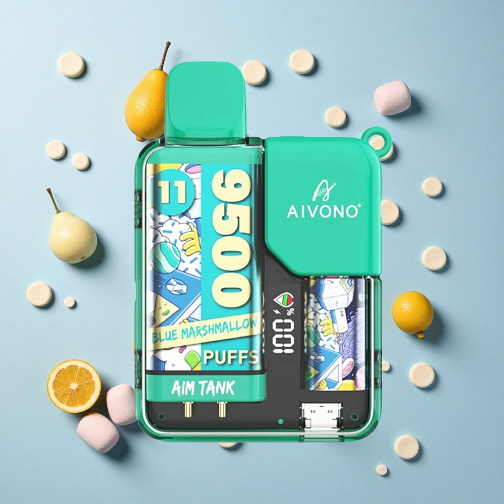 Blue Marshmallow Aivono AIM-TANK 9500 Puffs 18ml E-liquid Capacity 650mAh Battery Canada wholesale