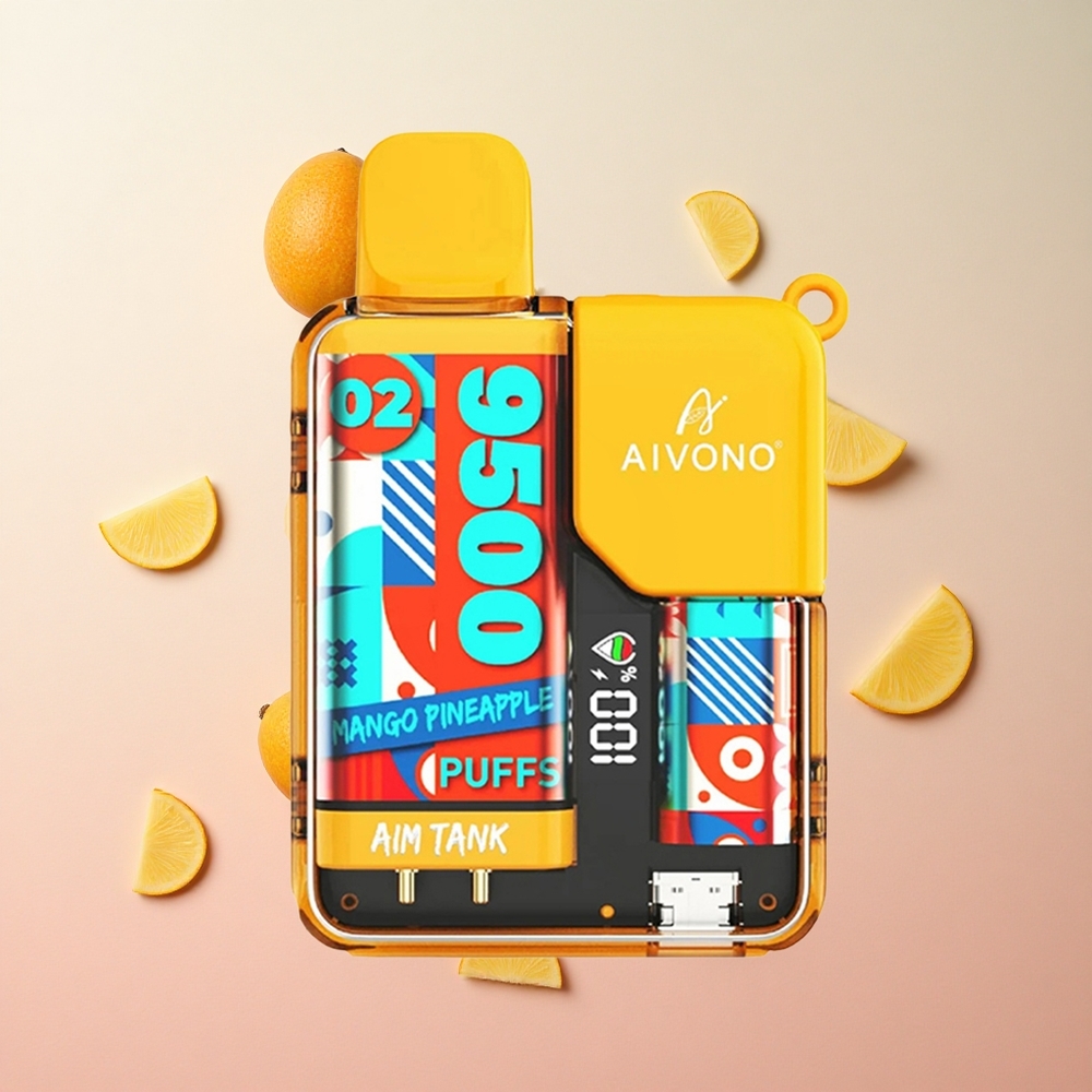 Mango Pineapple Aivono AIM-TANK 9500 Puffs 18ml E-liquid Capacity 650mAh Battery Canada wholesale