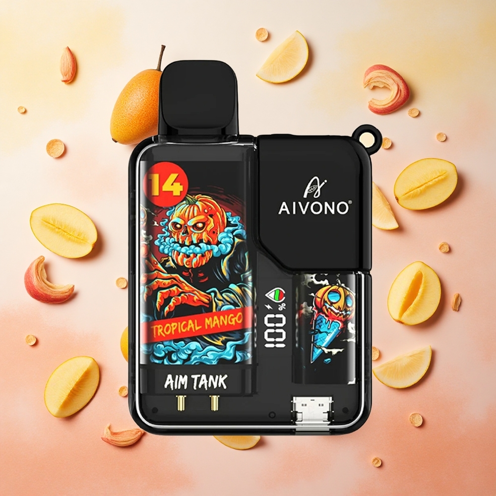 Tropical Mango Aivono AIM-TANK 9500 Puffs 18ml E-liquid Canada wholesale