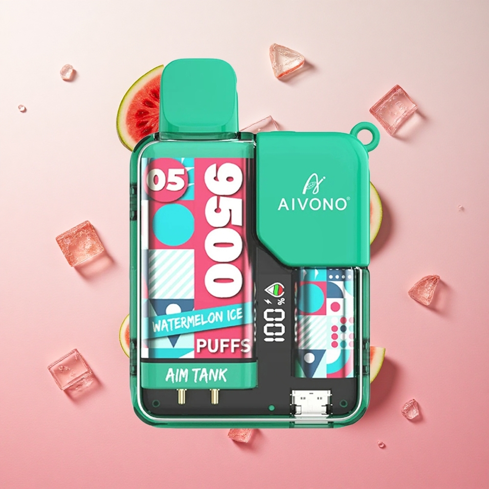 Watermelon Ice Aivono AIM-TANK 9500 Puffs 18ml E-liquid Capacity Canada wholesale