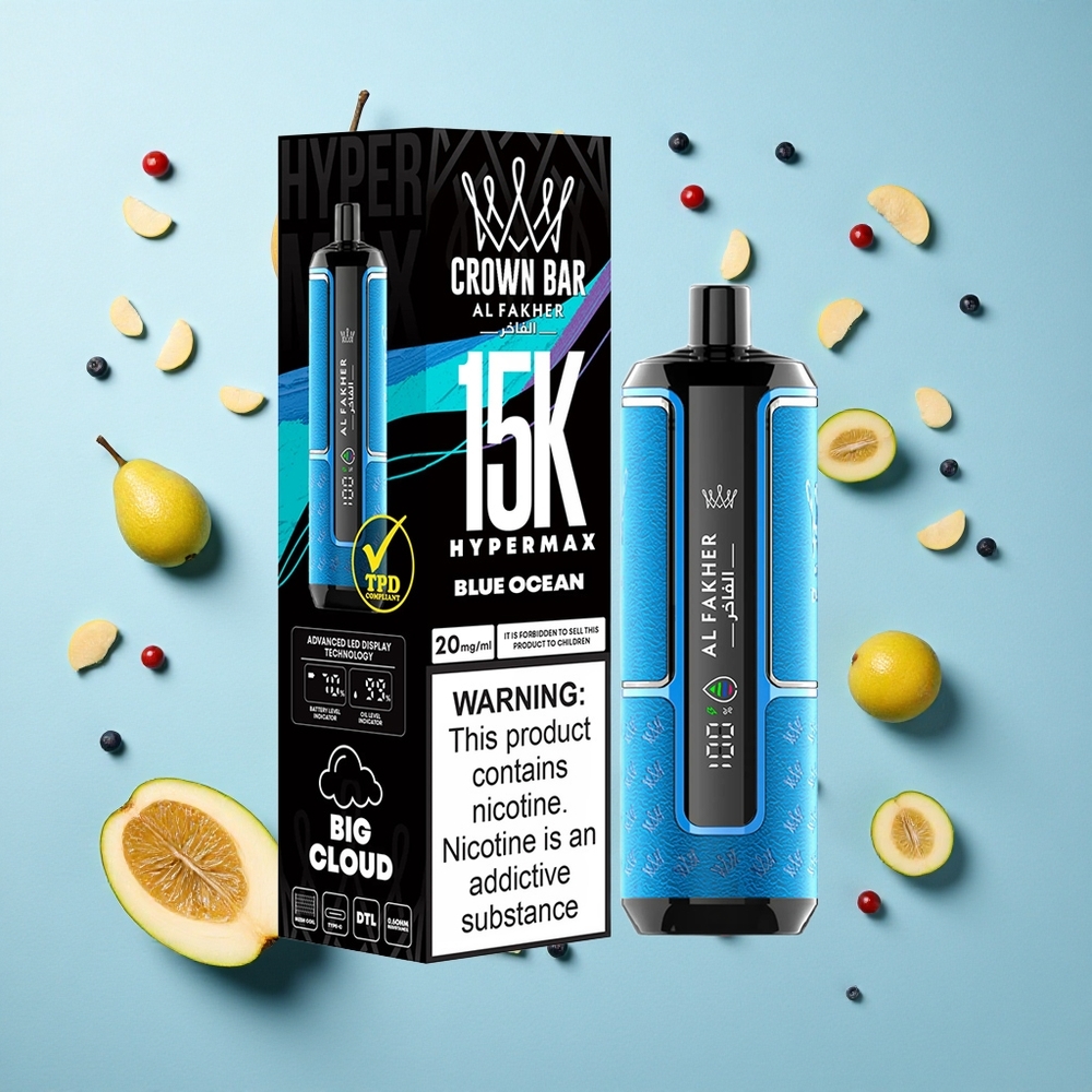 Blue Ocean Al Fakher Crown Bar 15K Puffs 22ml E-Liquid Capacity Canada wholesale