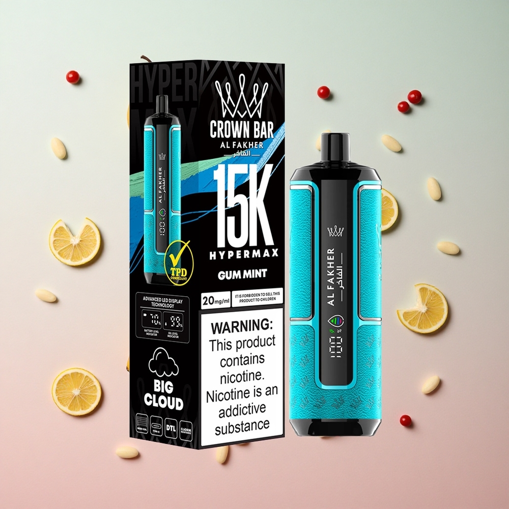 Gum Mint Al Fakher Crown Bar 15K Puffs 22ml E-Liquid Canada wholesale