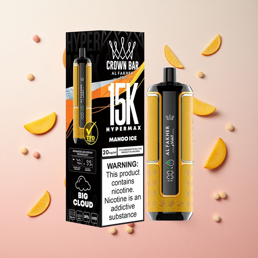 Mango Ice Al Fakher Crown Bar 15K Puffs 22ml 600mAh Canada wholesale