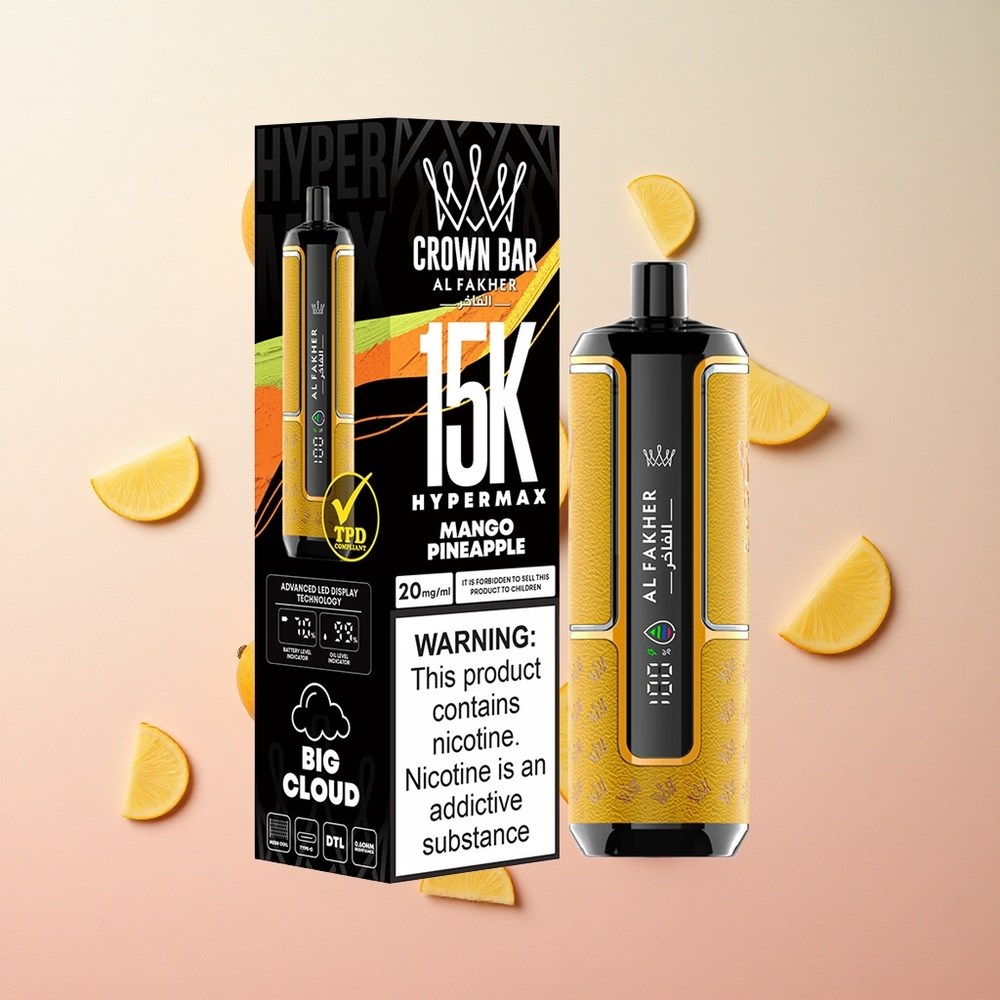 Mango Pineapple Al Fakher Crown Bar 15K Puffs 6mg/ml DTL Canada wholesale