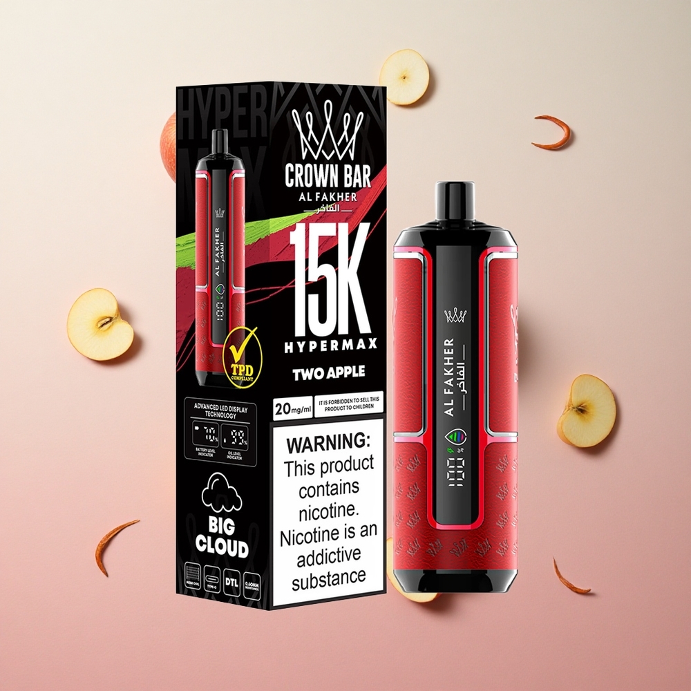 Two Apple Al Fakher Crown Bar 15K Puffs 22ml 600mAh Canada wholesale