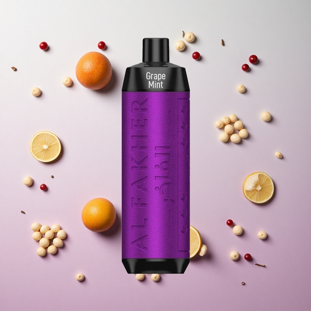 Grape Mint Al Fakher Crown Bar 8000 Puffs 18ml e-Liquid Capacity Canada wholesale