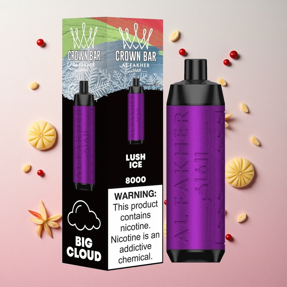 Ice Lush Al Fakher Crown Bar 8000 Puffs 18ml e-Liquid Canada wholesale