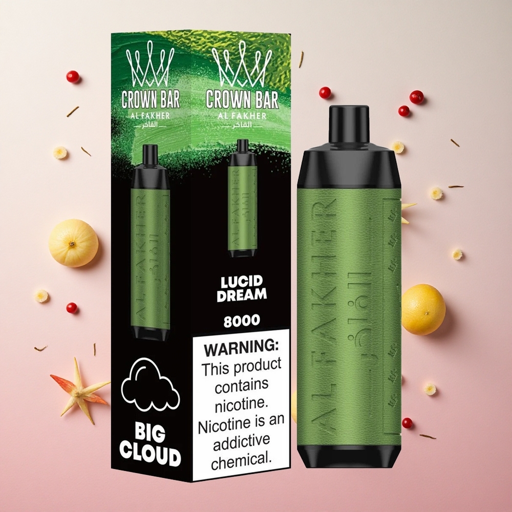 Lucid Dream Al Fakher Crown Bar 8000 Puffs 18ml e-Liquid Capacity Canada wholesale