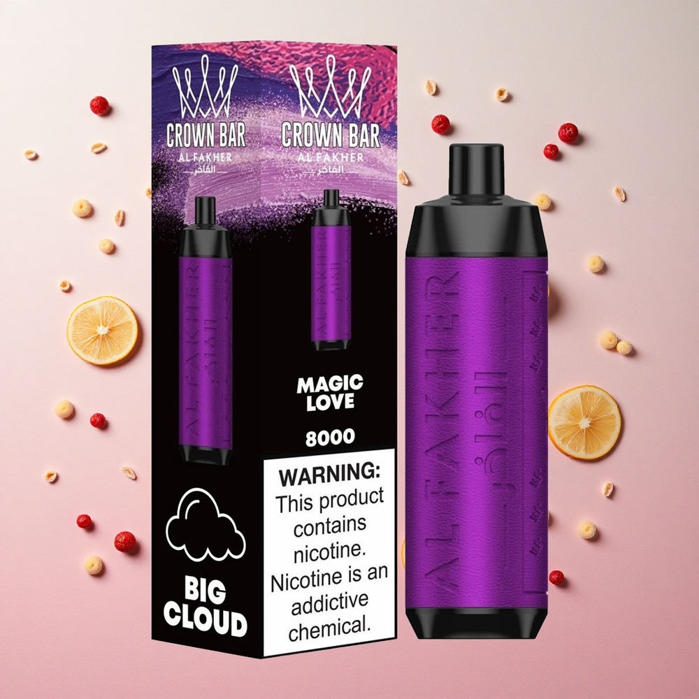 Magic Love Al Fakher Crown Bar 8000 Puffs 18ml e-Liquid Capacity Canada wholesale