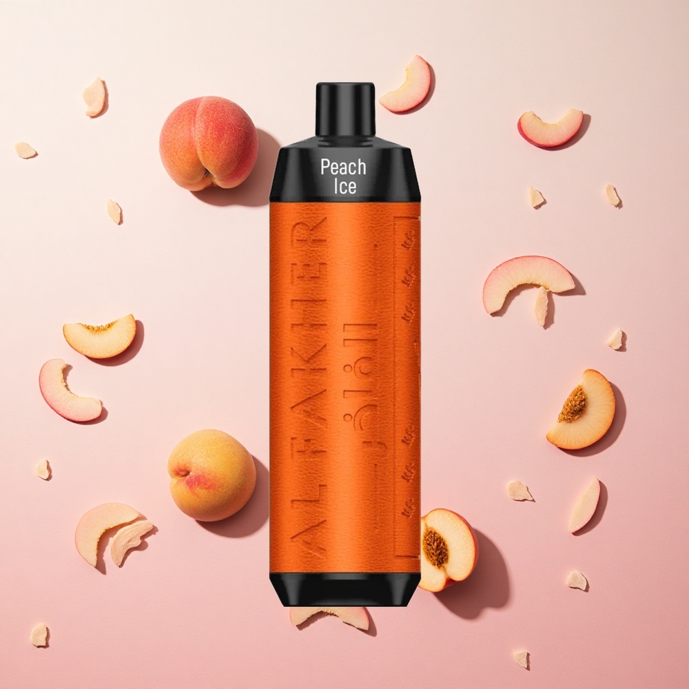 Peach Ice Al Fakher Crown Bar 8000 Puffs 18ml e-Liquid Capacity Canada wholesale