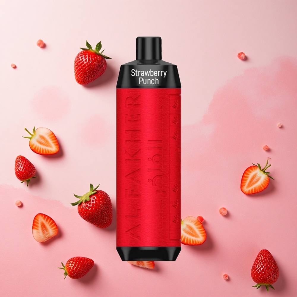 Strawberry Punch Al Fakher Crown Bar 8000 Puffs 18ml e-Liquid Capacity Canada wholesale