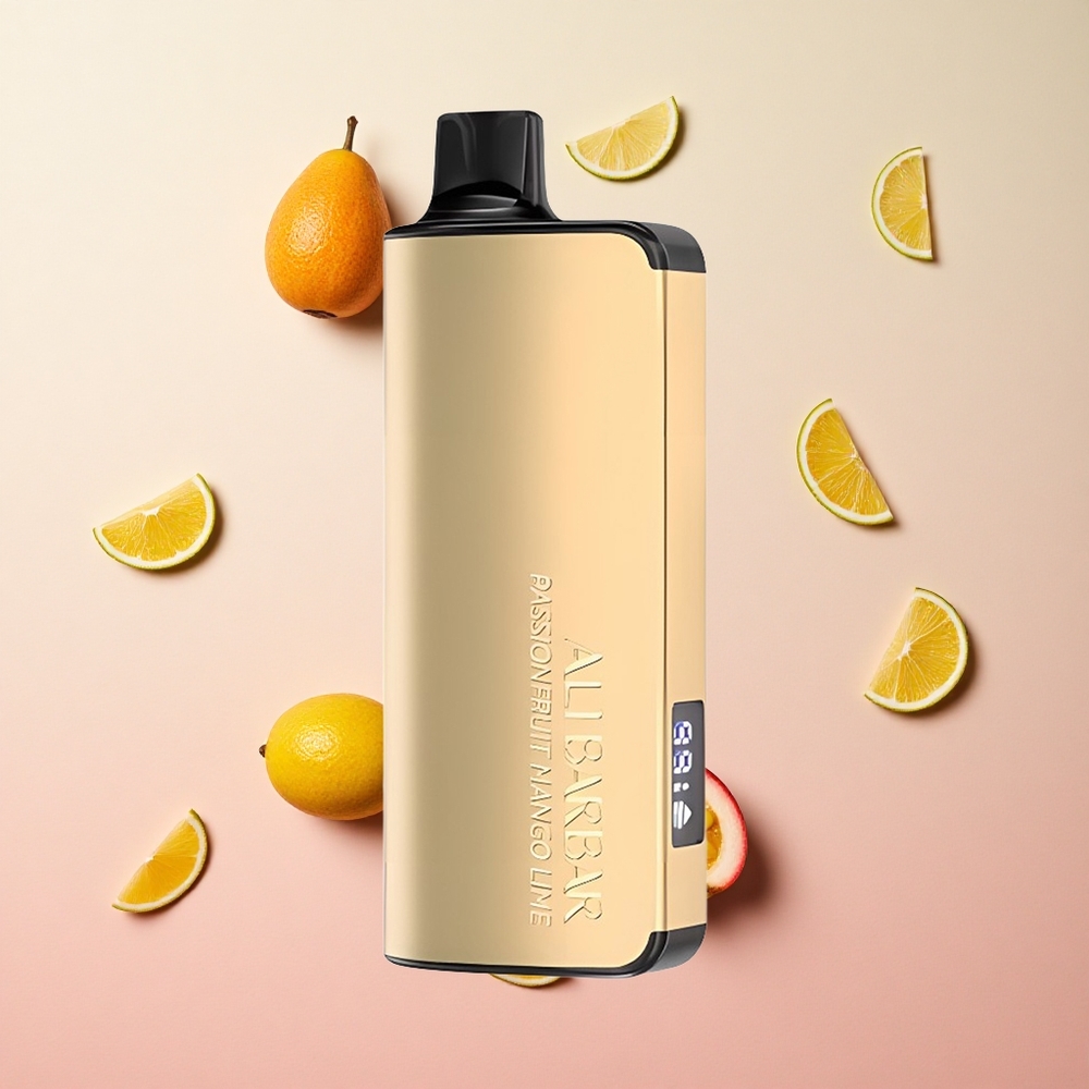 Passionfruit Mango Lime Alibarbar Ingot 9000 Puffs 22ml E-liquid Capacity 2350mAh Battery Canada wholesale