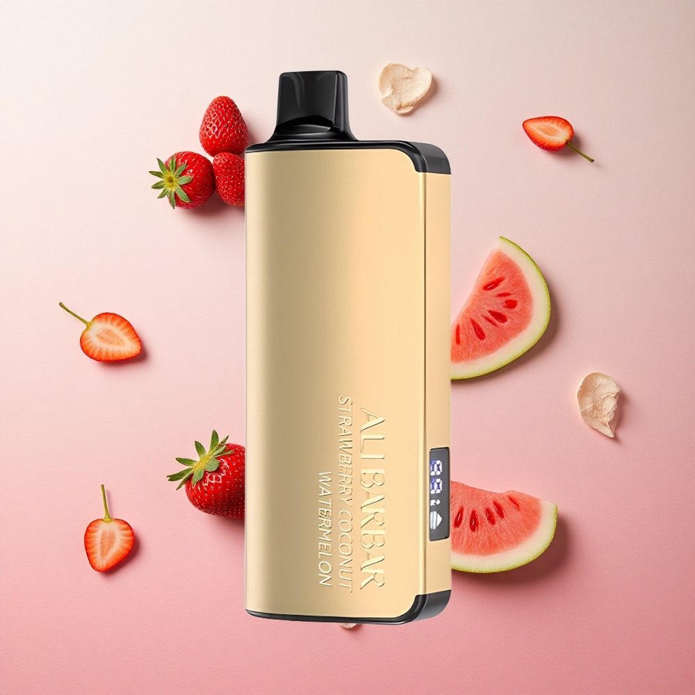 Strawberry Coconut Watermelon Alibarbar Ingot 9000 Puffs 22ml E-liquid Capacity Non Rechargeable Canada wholesale
