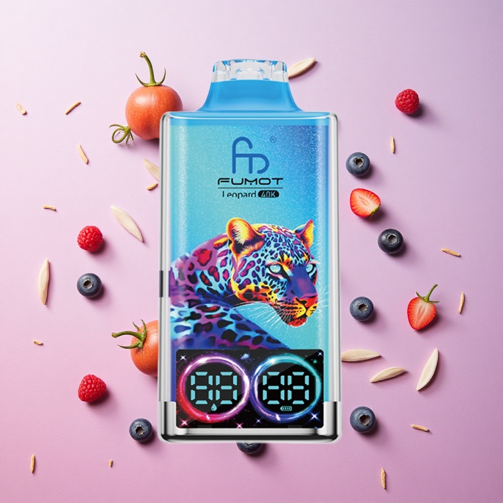 Blueberry Raspberry Fumot Leopard 40000 Puffs Disposable Vape Dual Mesh Canada wholesale