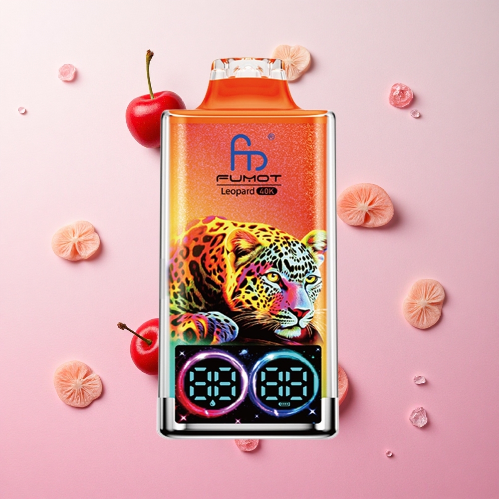 Cherry Ice Fumot Leopard 40000 Puffs 0%,2%,3%,5% Nicotine Dual Mesh Canada wholesale