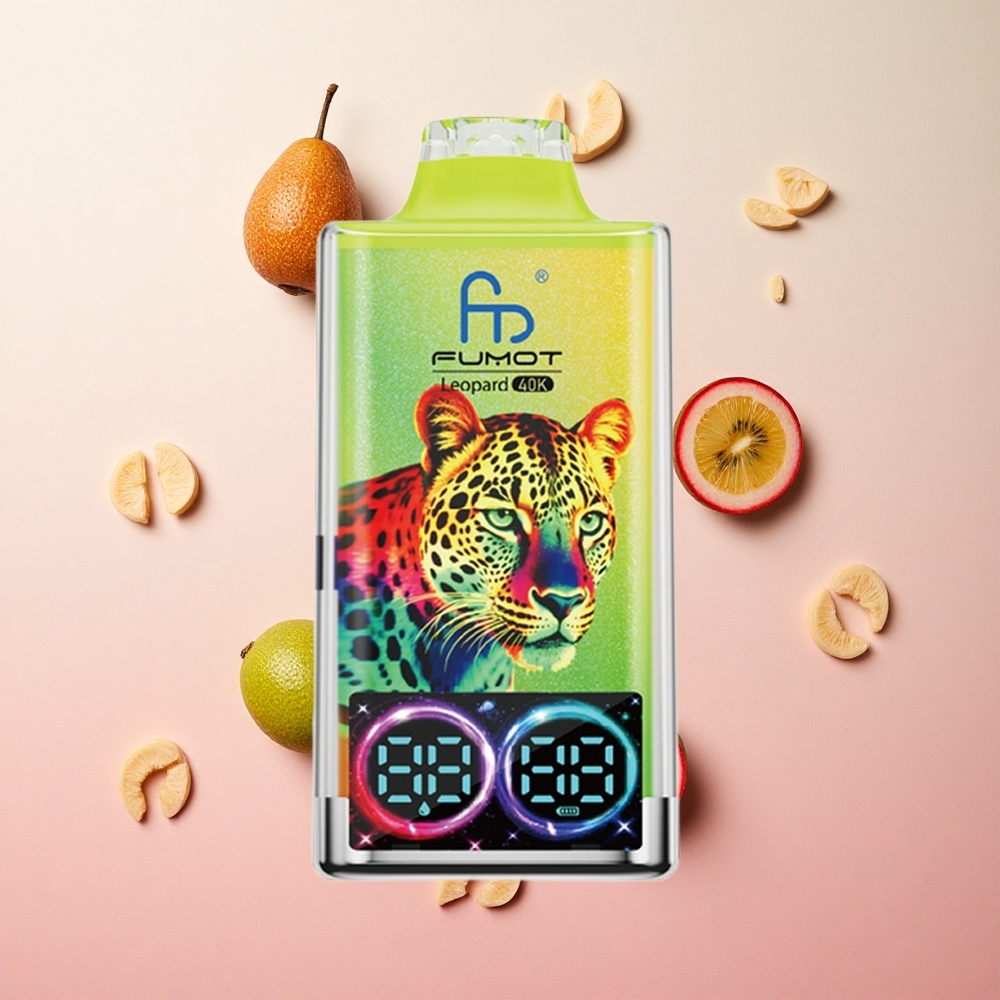 Kiwi Passion Fruit Guava Fumot Leopard 40000 Puffs Dual Mesh Type-C Charging Canada wholesale