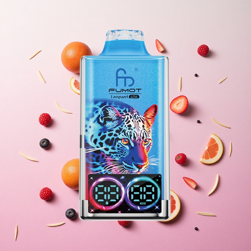 Mixed Berries Fumot Leopard 40K Puffs Disposable Vape Dual Mesh Type-C Charging Canada wholesale