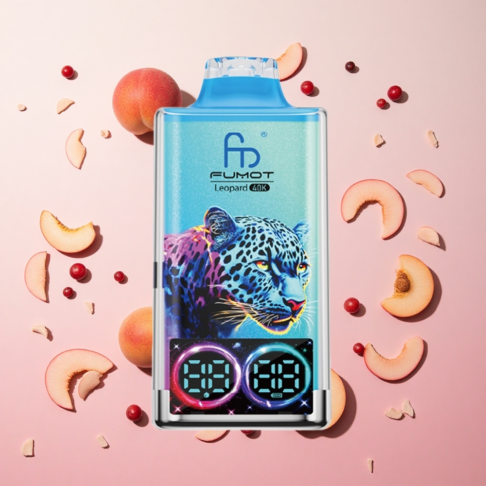 Peach Berry Fumot Leopard 40000 Puffs Dual Mesh Canada wholesale