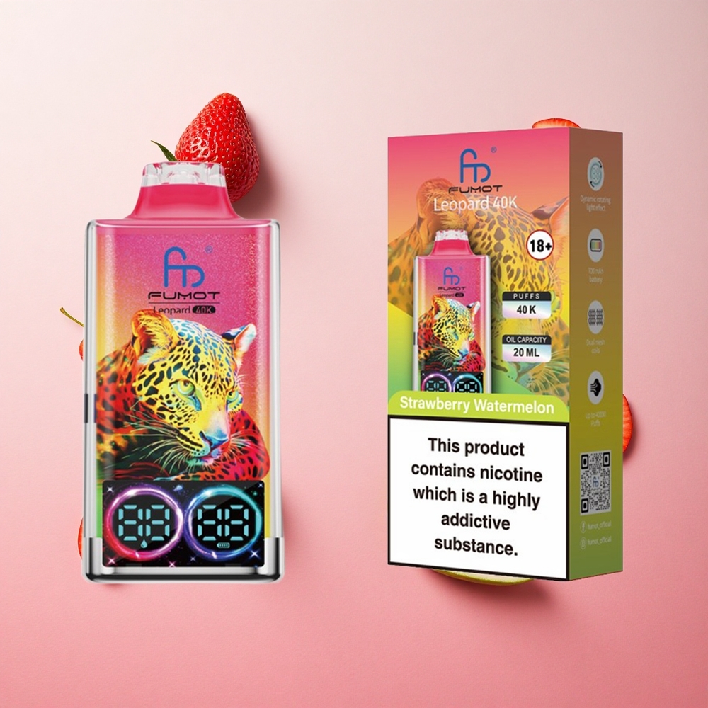 Strawberry Watermelon Fumot Leopard 40000 Puffs Dual Mesh Type-C Charging Canada wholesale