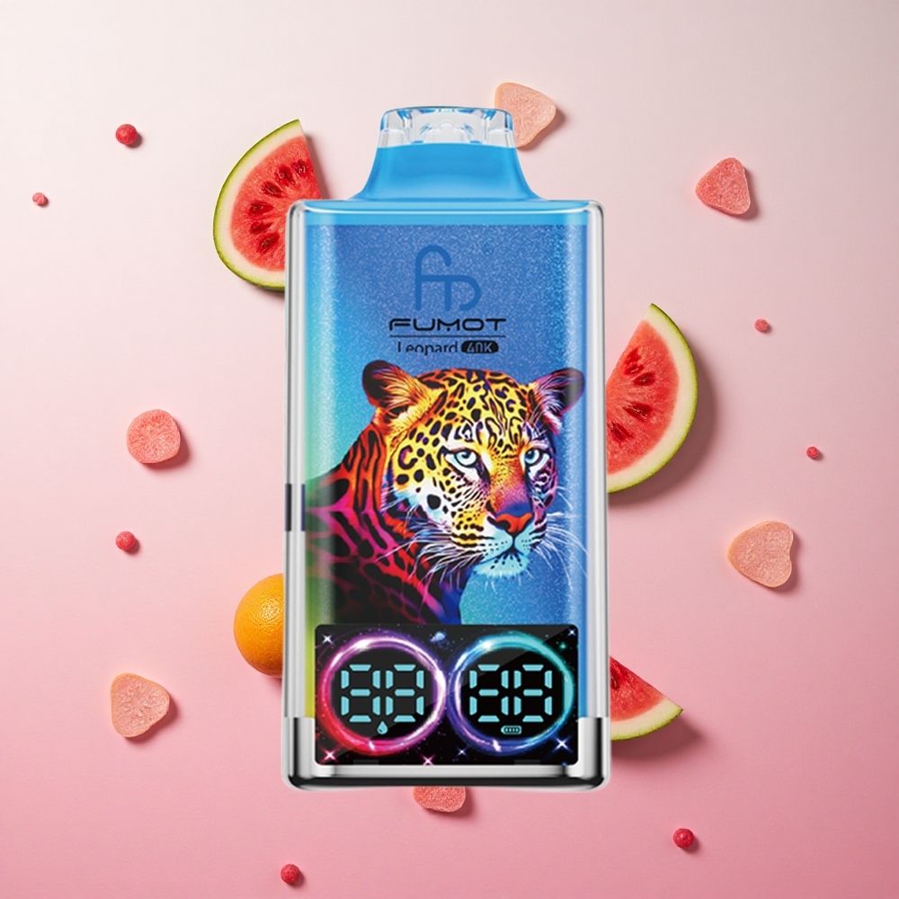 Watermelon Bubblegum Fumot Leopard 40000 Puffs Dual Mesh 0%,2%,3%,5% Nicotine Canada wholesale