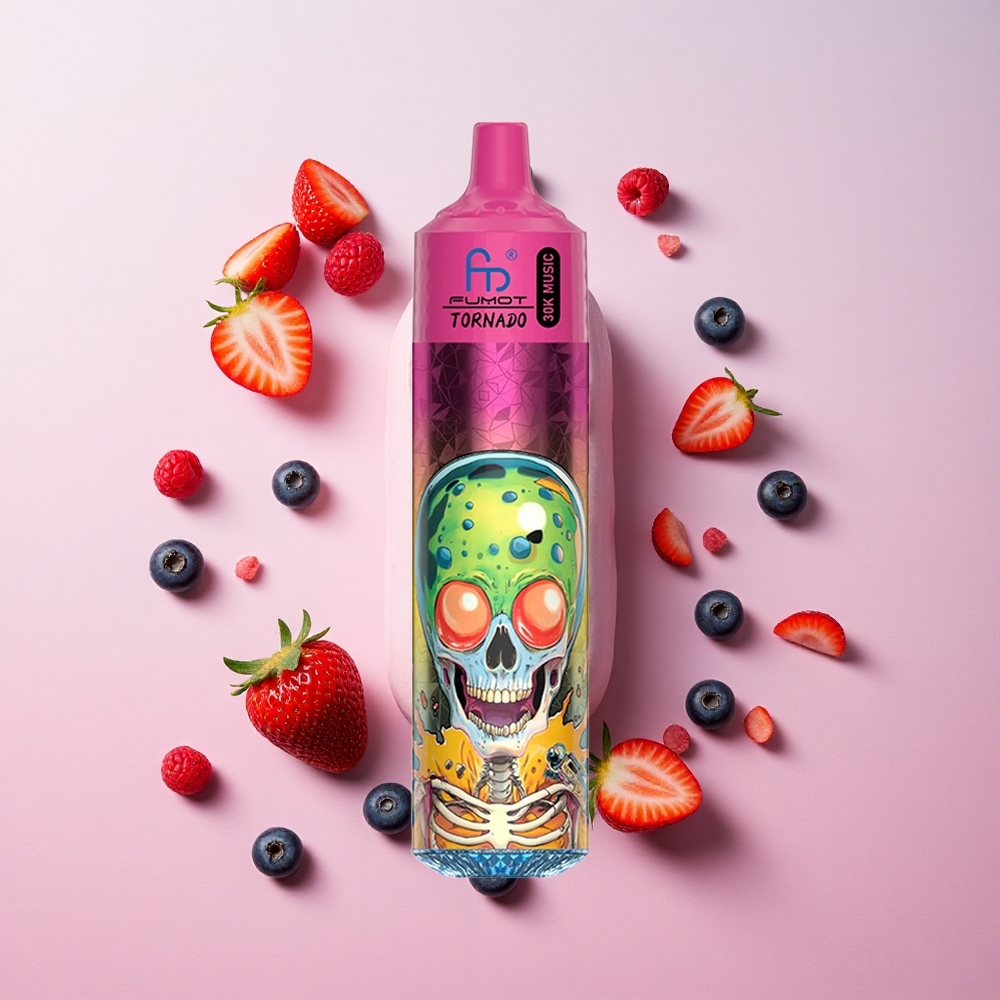 Blueberry Strawberry Raspberry Ice Cream Fumot Randm Tornado 30000 Puffs 30mL 2%/5% Nicotine Canada wholesale