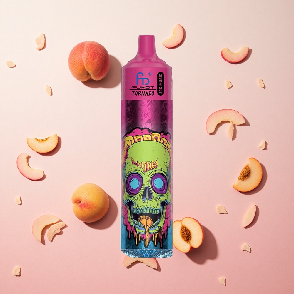 Peach Ice Fumot RandM Tornado 30000 Puffs 30mL 2%/5% Nicotine Canada wholesale