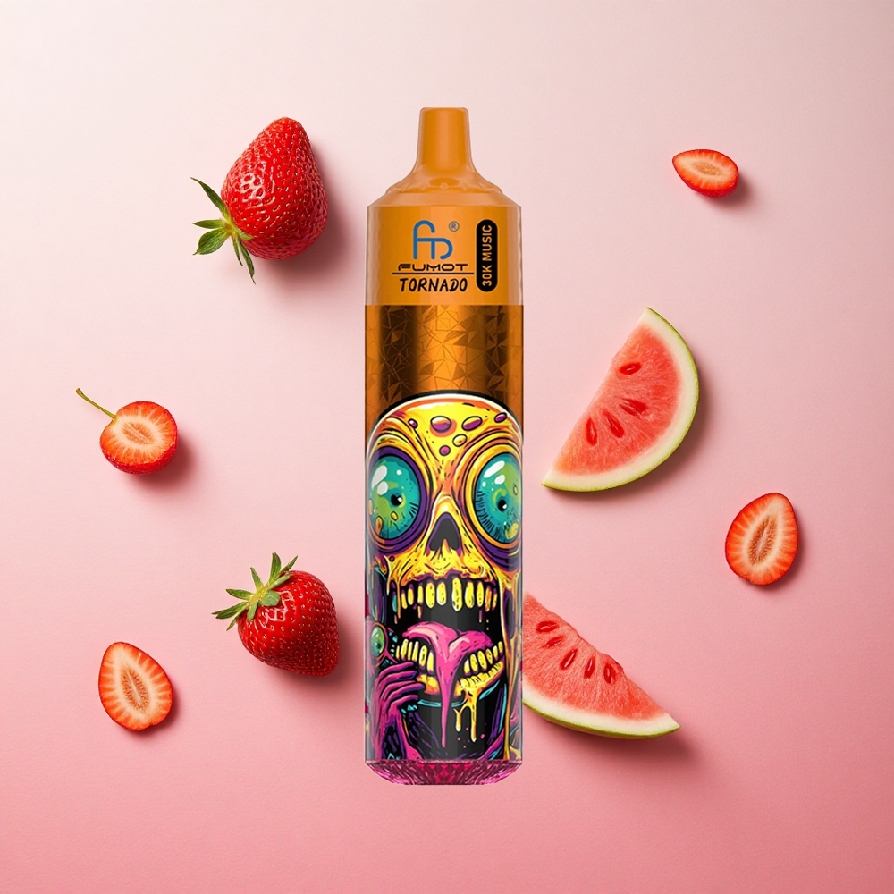 Strawberry Watermelon Fumot RandM Tornado 30000 Puffs 30mL Pre-Filled 2%/5% Nicotine Canada Wholesale