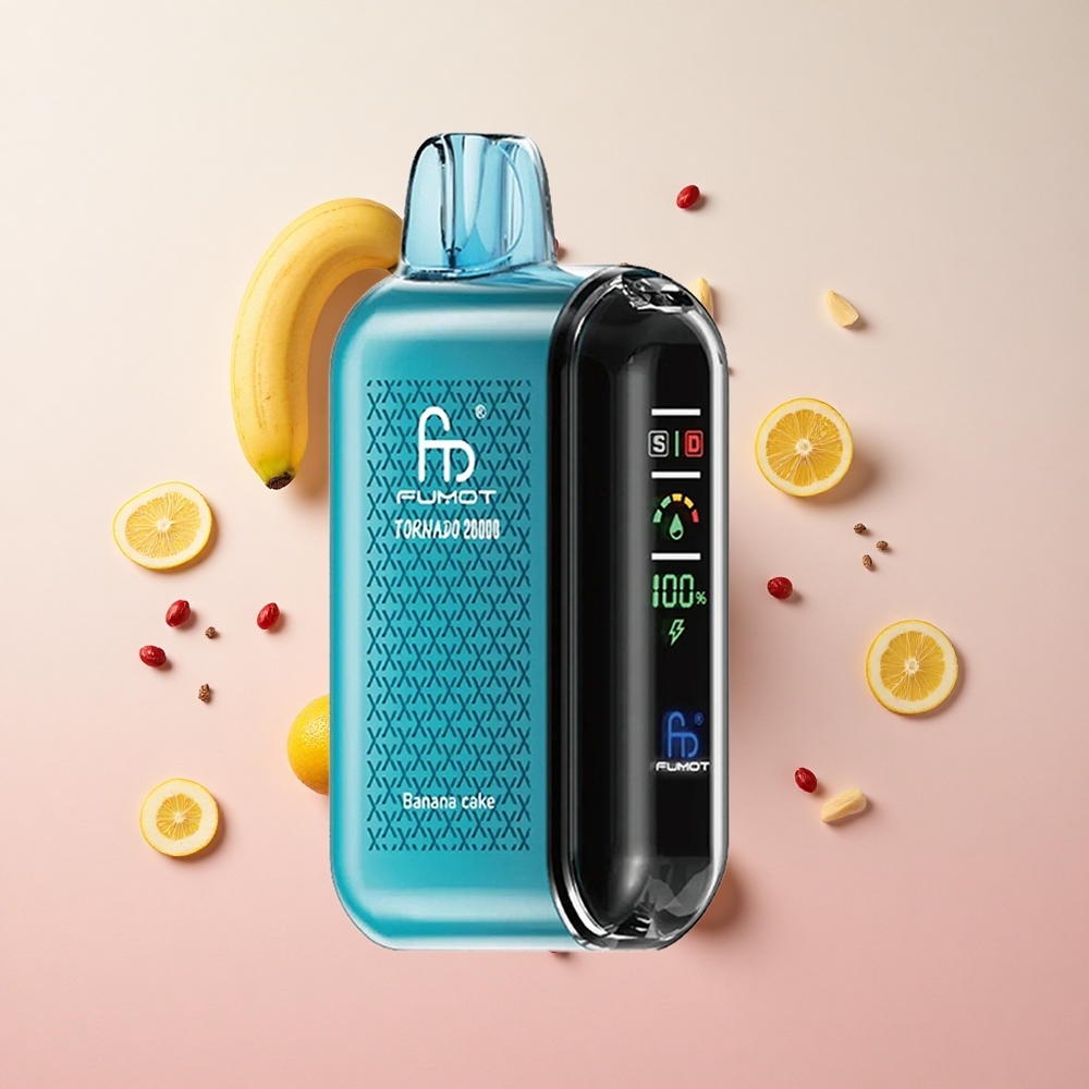 Banana Cake Fumot Tornado 20000 Puffs 20ml E-liquid Capacity Airflow Control Canada wholesale