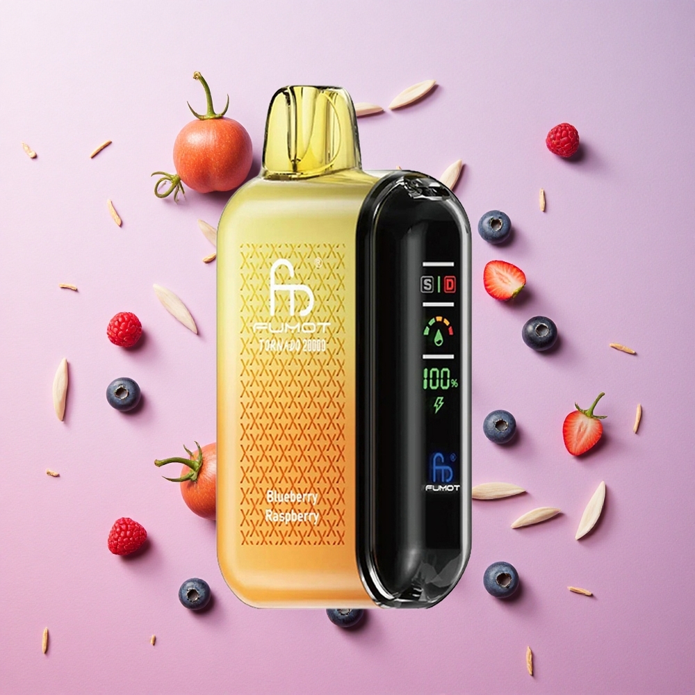 Blueberry Raspberry Fumot Tornado 20000 Puffs 20ml E-liquid Capacity 850mAh Rechargeable Battery Canada wholesale