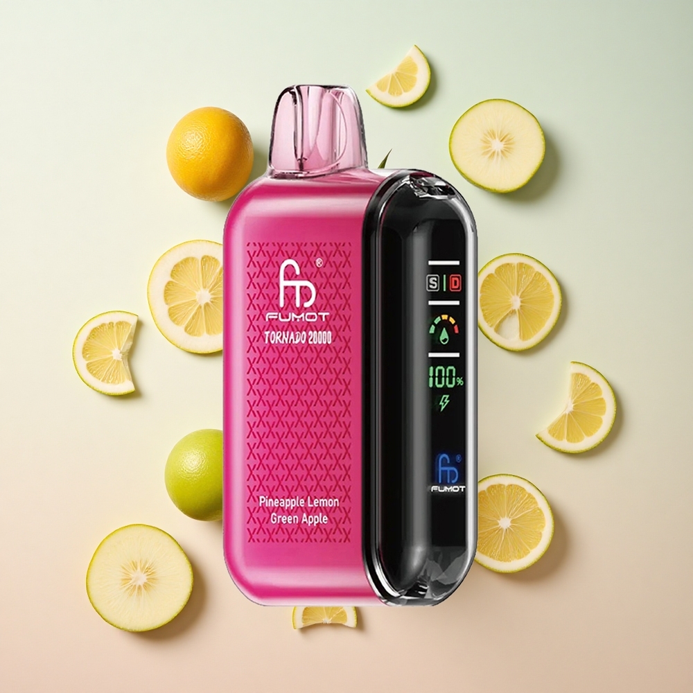 Pineapple Lemon Green Apple Fumot Tornado 20000 Puffs 20ml E-liquid Capacity Canada wholesale