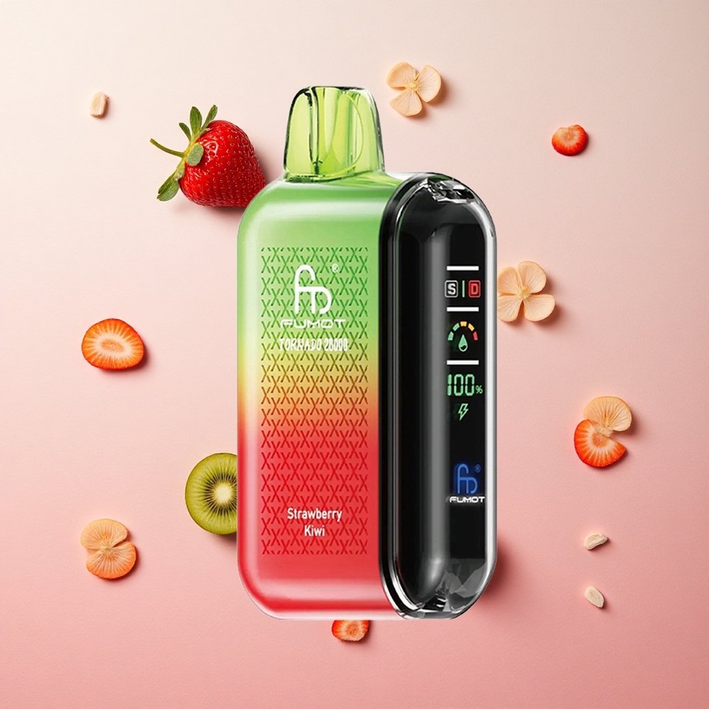 Strawberry Kiwi Fumot Tornado 20000 Puffs Dual Mesh Coil Canada wholesale