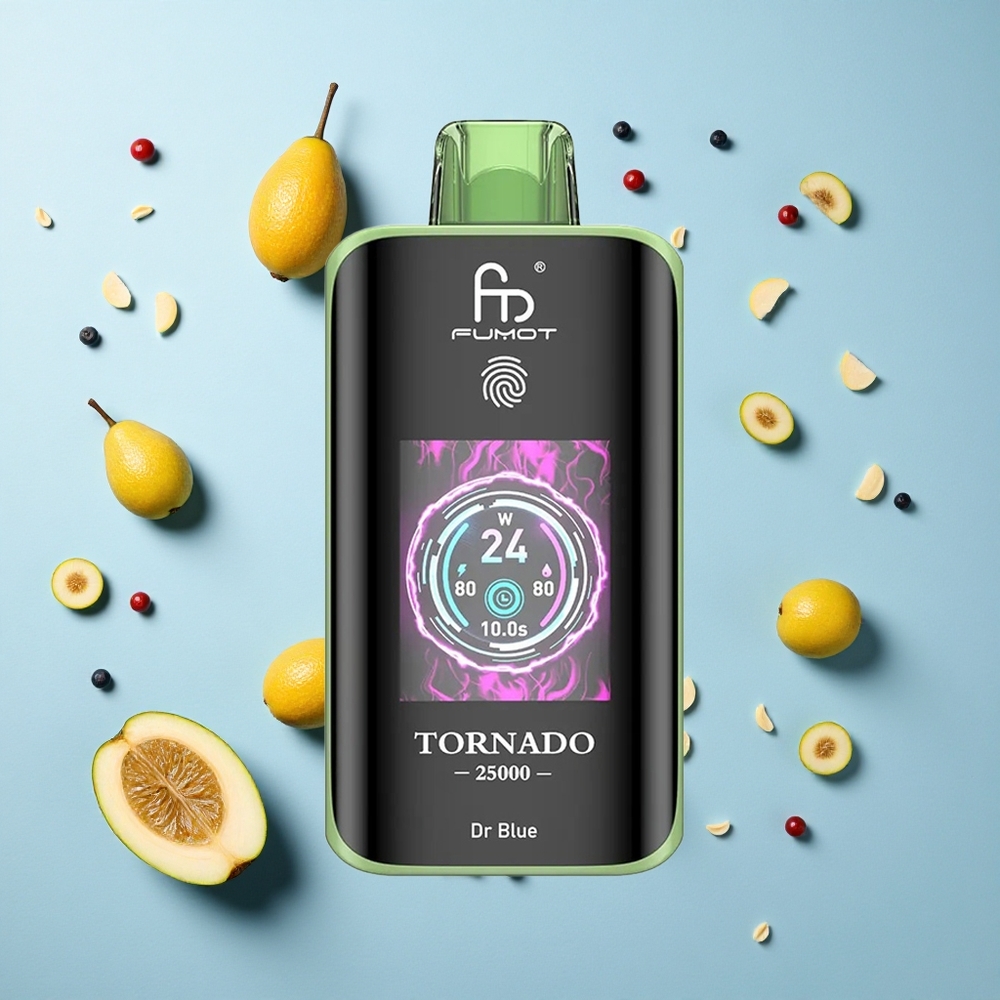 Dr Blue Fumot Tornado 25000 Puffs 20ml Pre-filled E-liquid HD Screen Canada wholesale