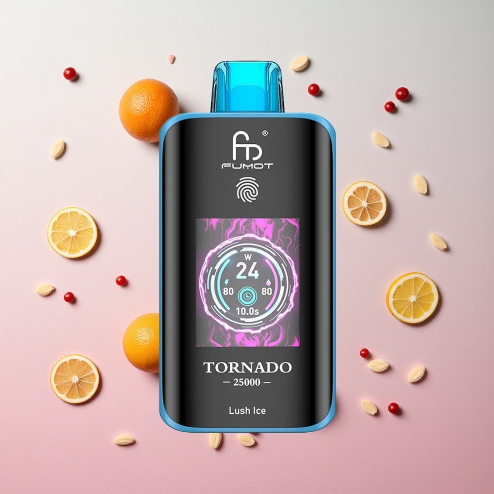 Lush Ice Fumot Tornado 25000 Puffs HD Screen Rechargeable Battery Canada wholesale
